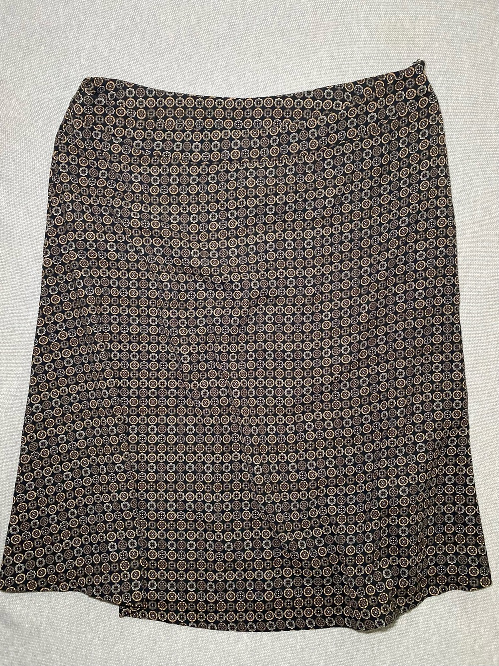 VTG Sag Harbor Skirt 18 Black Brown Mandala Floral Fairy Grunge y2k 90s